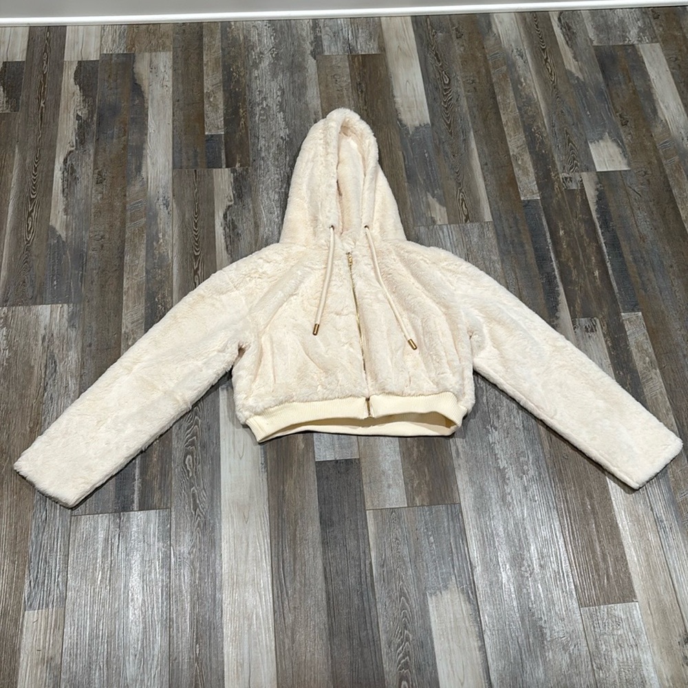 MARBLE Cream Teddy Jacket Size Medium NWT!! - Picture 3 of 5